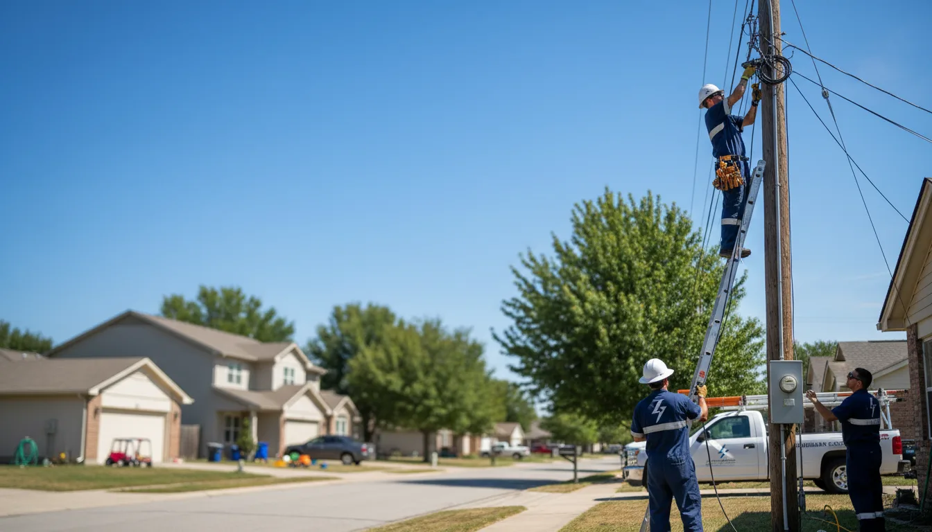 Residential electrician providing installation services in Eldred, IL